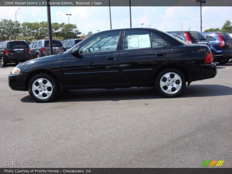 Blackout / Sage 2006 Nissan Sentra 1.8 S Special Edition