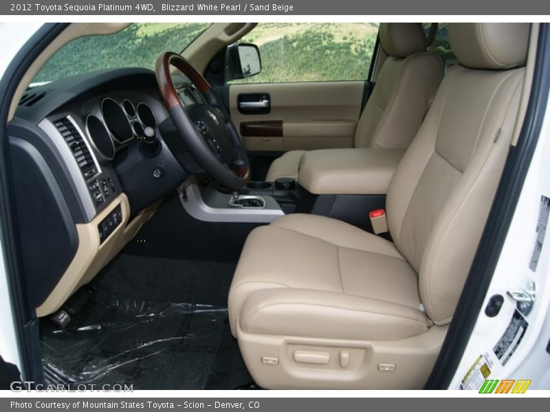  2012 Sequoia Platinum 4WD Sand Beige Interior