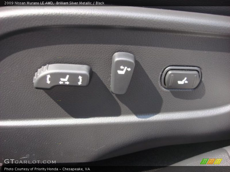 Brilliant Silver Metallic / Black 2009 Nissan Murano LE AWD