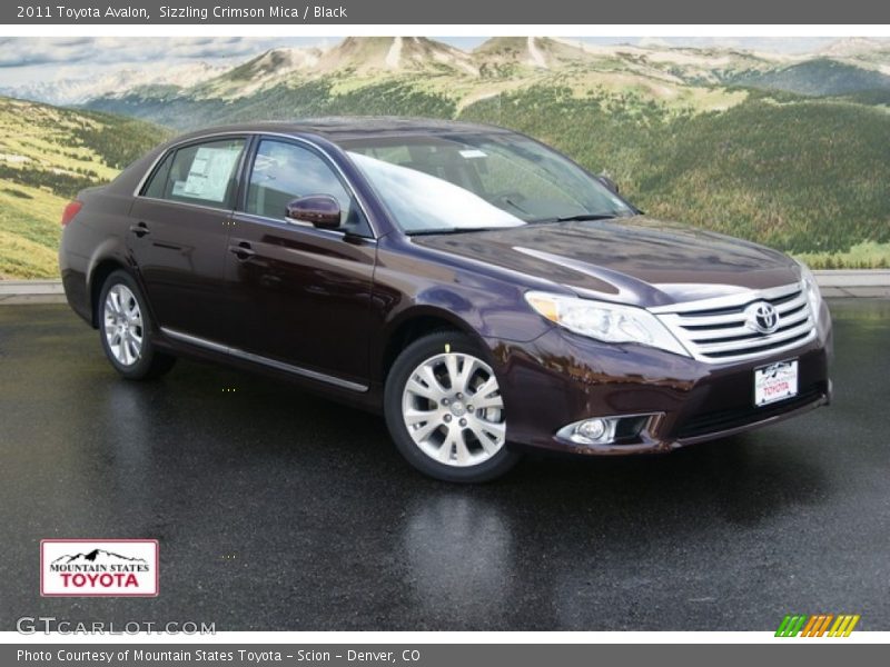 Sizzling Crimson Mica / Black 2011 Toyota Avalon