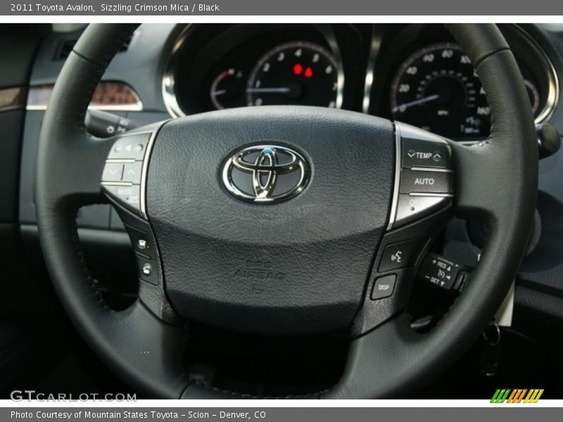 Sizzling Crimson Mica / Black 2011 Toyota Avalon