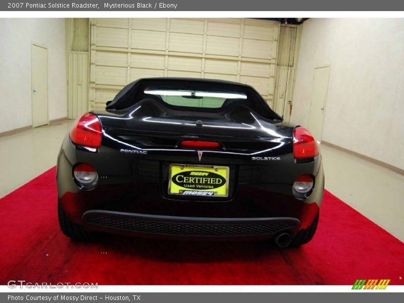 Mysterious Black / Ebony 2007 Pontiac Solstice Roadster