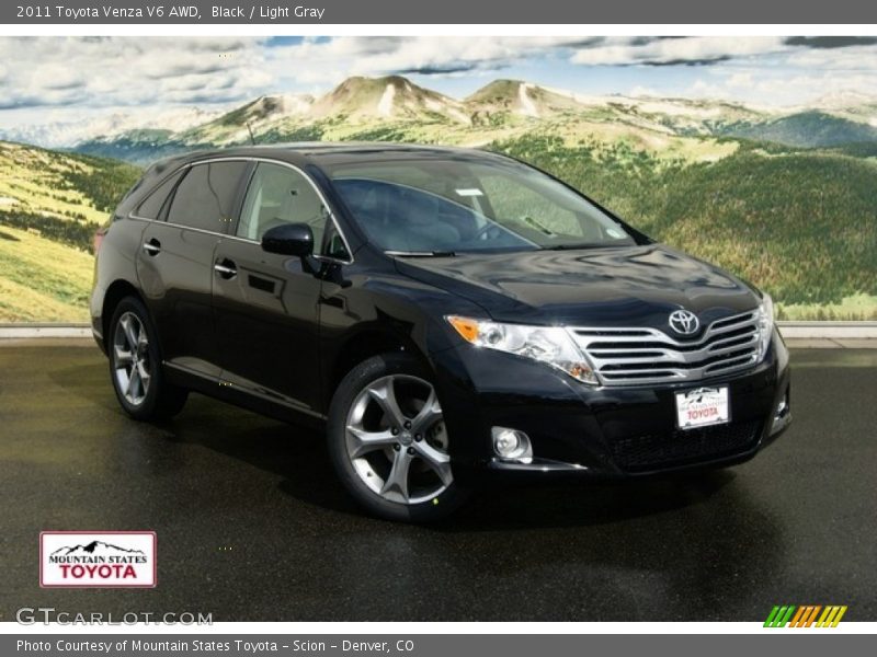 Black / Light Gray 2011 Toyota Venza V6 AWD