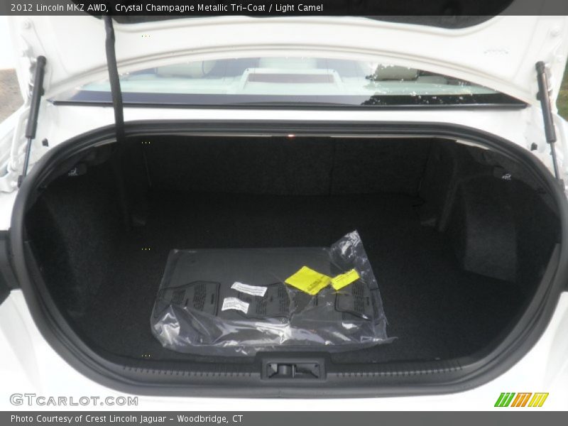 Crystal Champagne Metallic Tri-Coat / Light Camel 2012 Lincoln MKZ AWD