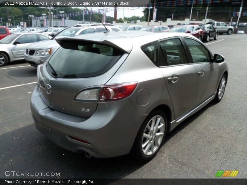 Liquid Silver Metallic / Black 2012 Mazda MAZDA3 s Touring 5 Door