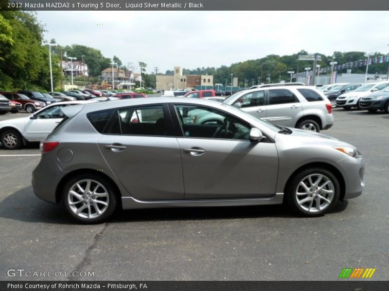 Liquid Silver Metallic / Black 2012 Mazda MAZDA3 s Touring 5 Door