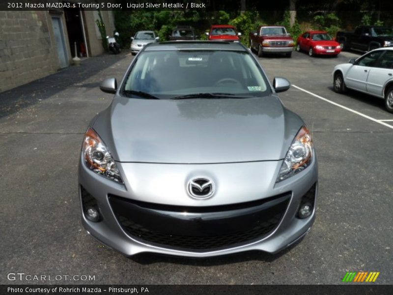 Liquid Silver Metallic / Black 2012 Mazda MAZDA3 s Touring 5 Door