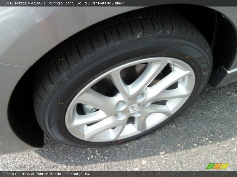 Liquid Silver Metallic / Black 2012 Mazda MAZDA3 s Touring 5 Door