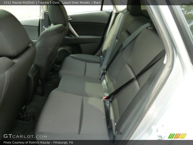 Liquid Silver Metallic / Black 2012 Mazda MAZDA3 s Touring 5 Door