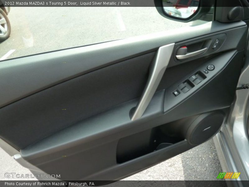 Liquid Silver Metallic / Black 2012 Mazda MAZDA3 s Touring 5 Door