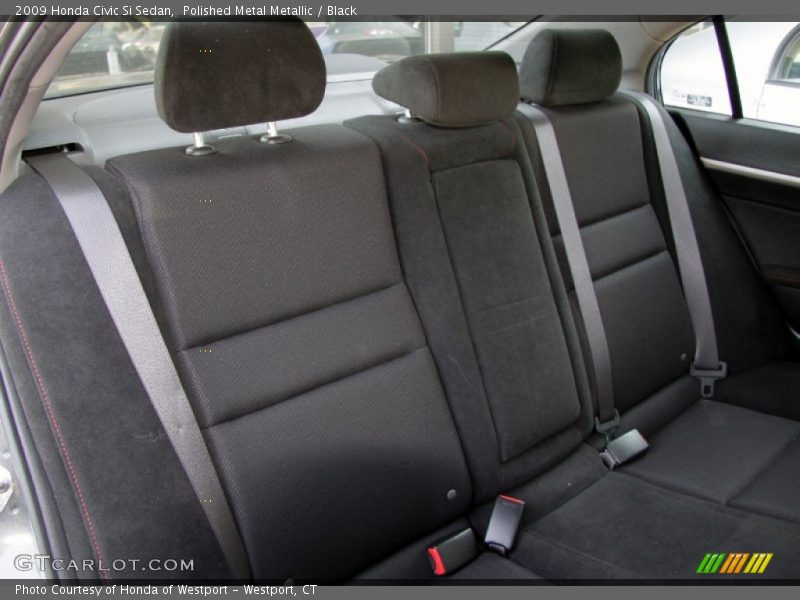Polished Metal Metallic / Black 2009 Honda Civic Si Sedan