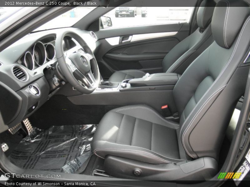  2012 C 250 Coupe Black Interior