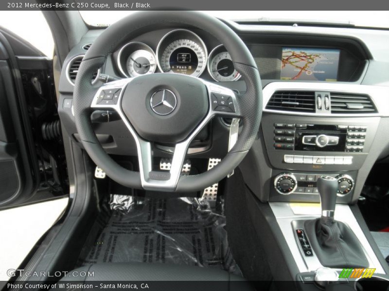 Dashboard of 2012 C 250 Coupe