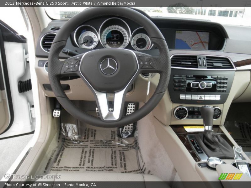 Dashboard of 2012 C 250 Sport