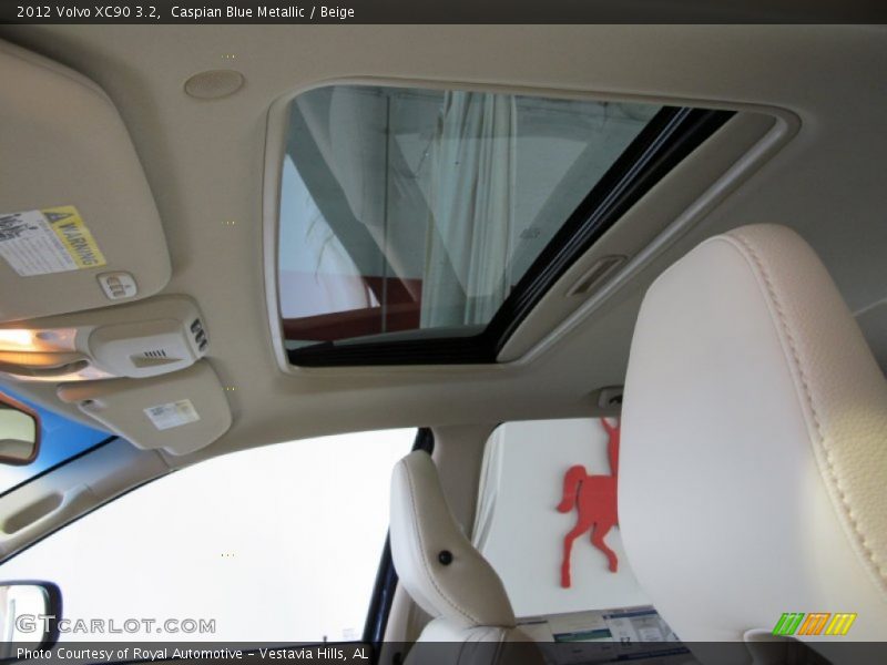 Caspian Blue Metallic / Beige 2012 Volvo XC90 3.2