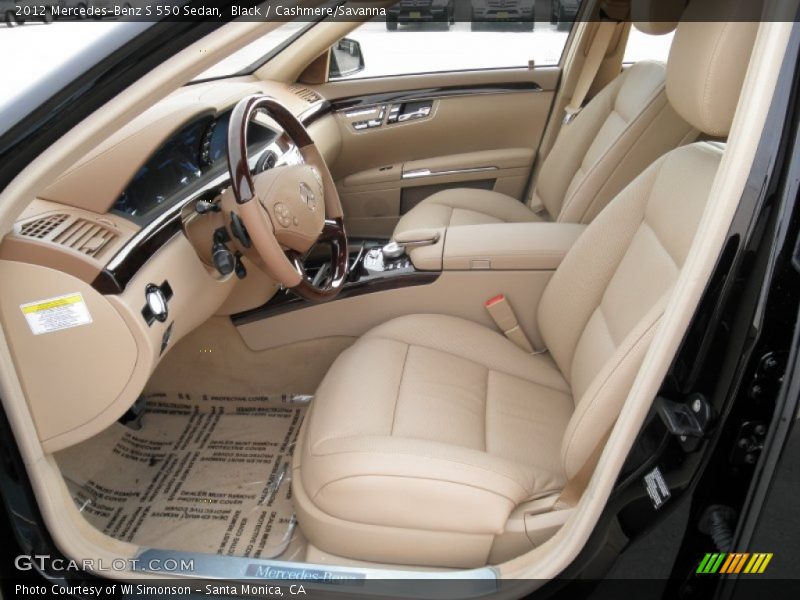  2012 S 550 Sedan Cashmere/Savanna Interior