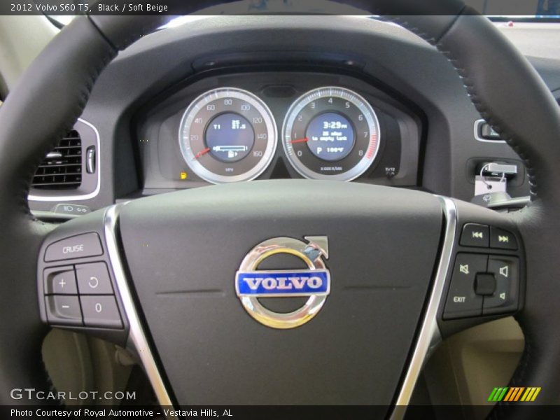 Black / Soft Beige 2012 Volvo S60 T5