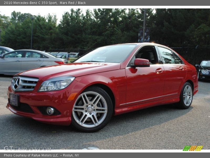Mars Red / Black 2010 Mercedes-Benz C 350 Sport