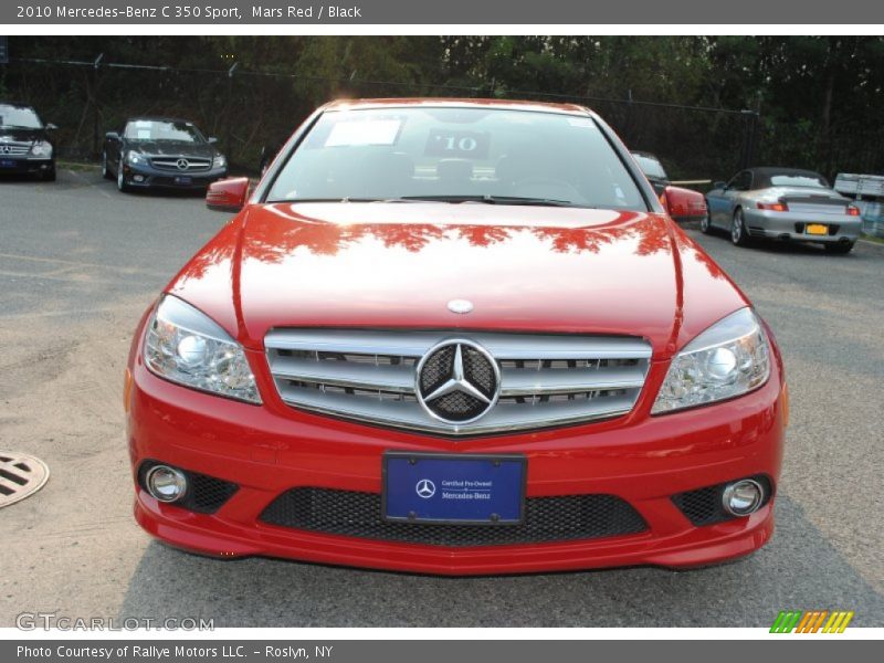 Mars Red / Black 2010 Mercedes-Benz C 350 Sport