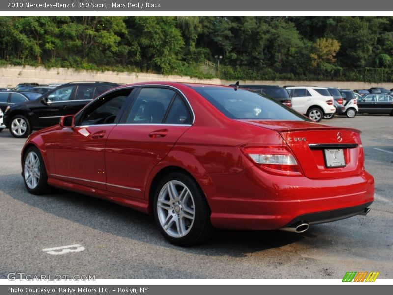 Mars Red / Black 2010 Mercedes-Benz C 350 Sport