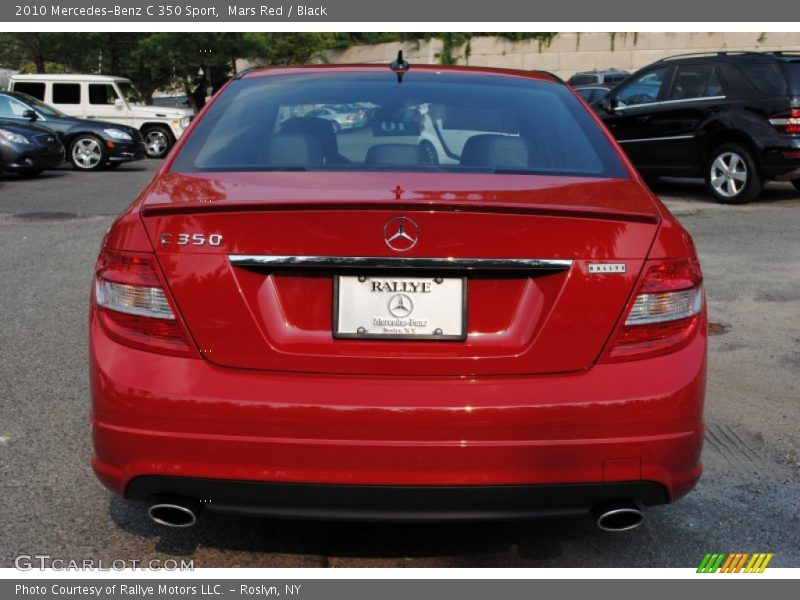 Mars Red / Black 2010 Mercedes-Benz C 350 Sport