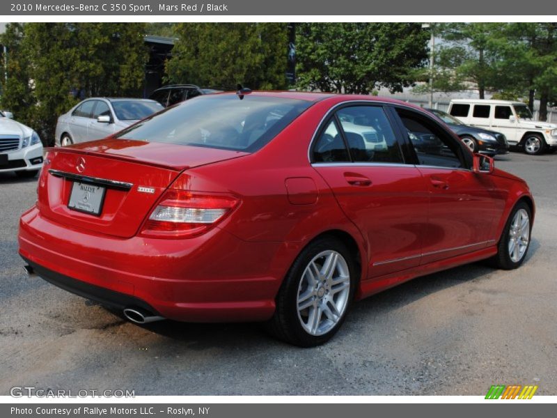 Mars Red / Black 2010 Mercedes-Benz C 350 Sport