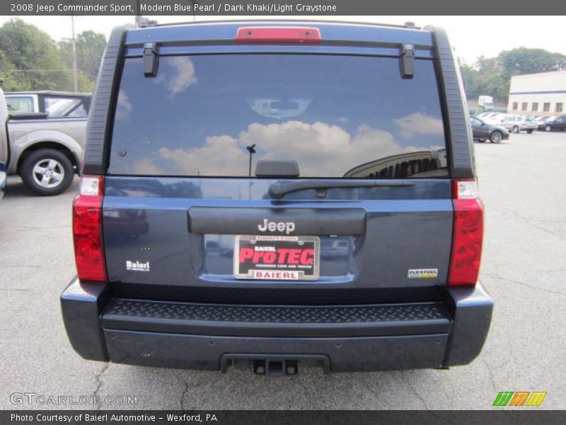 Modern Blue Pearl / Dark Khaki/Light Graystone 2008 Jeep Commander Sport