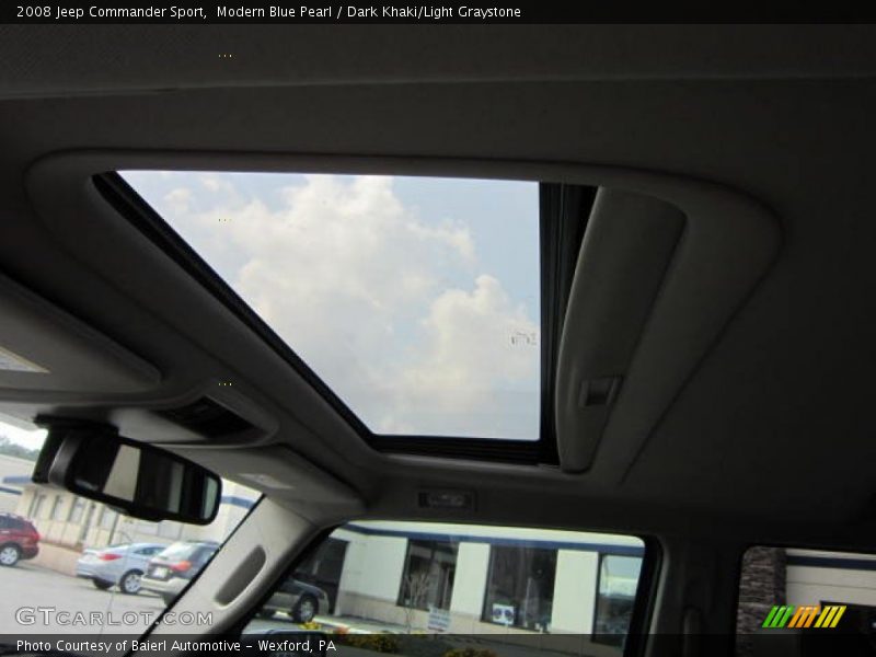 Modern Blue Pearl / Dark Khaki/Light Graystone 2008 Jeep Commander Sport