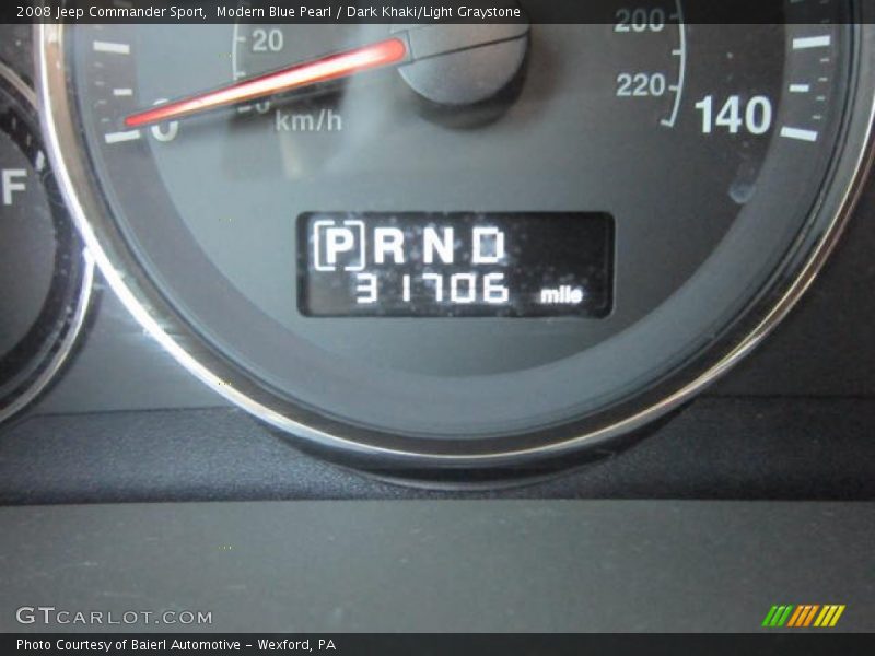 Modern Blue Pearl / Dark Khaki/Light Graystone 2008 Jeep Commander Sport