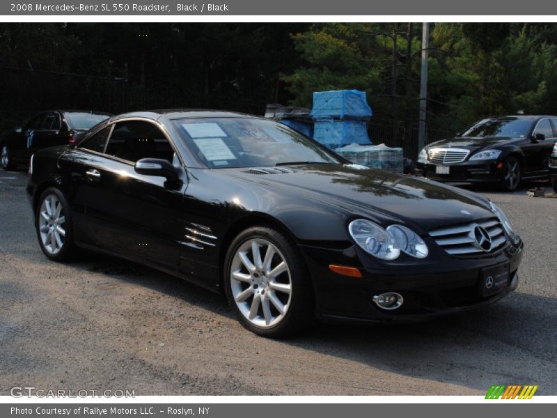 Black / Black 2008 Mercedes-Benz SL 550 Roadster