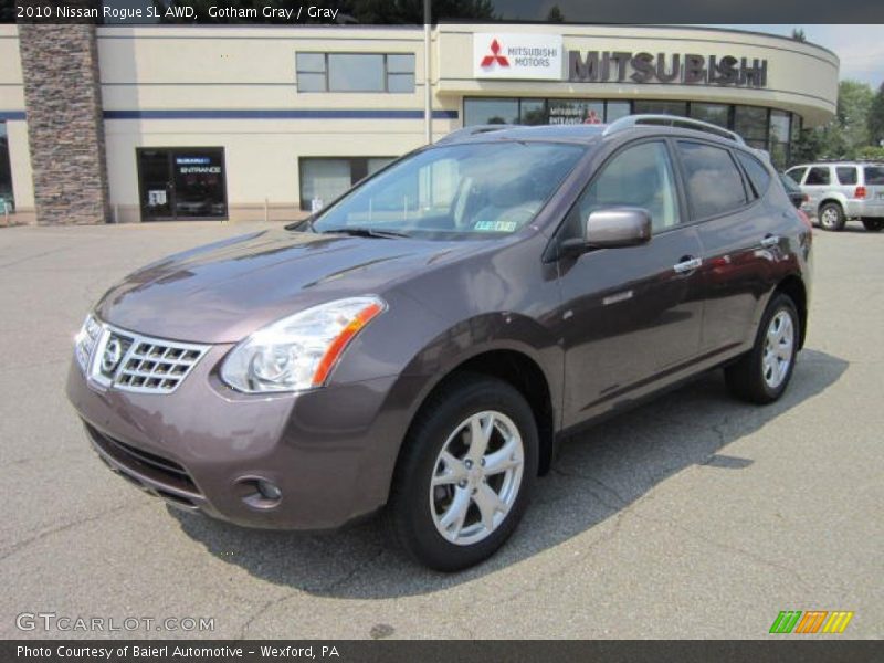 Gotham Gray / Gray 2010 Nissan Rogue SL AWD