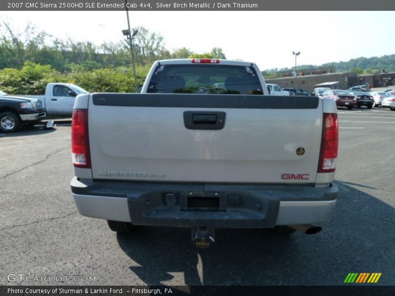 Silver Birch Metallic / Dark Titanium 2007 GMC Sierra 2500HD SLE Extended Cab 4x4