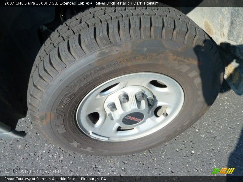 Silver Birch Metallic / Dark Titanium 2007 GMC Sierra 2500HD SLE Extended Cab 4x4