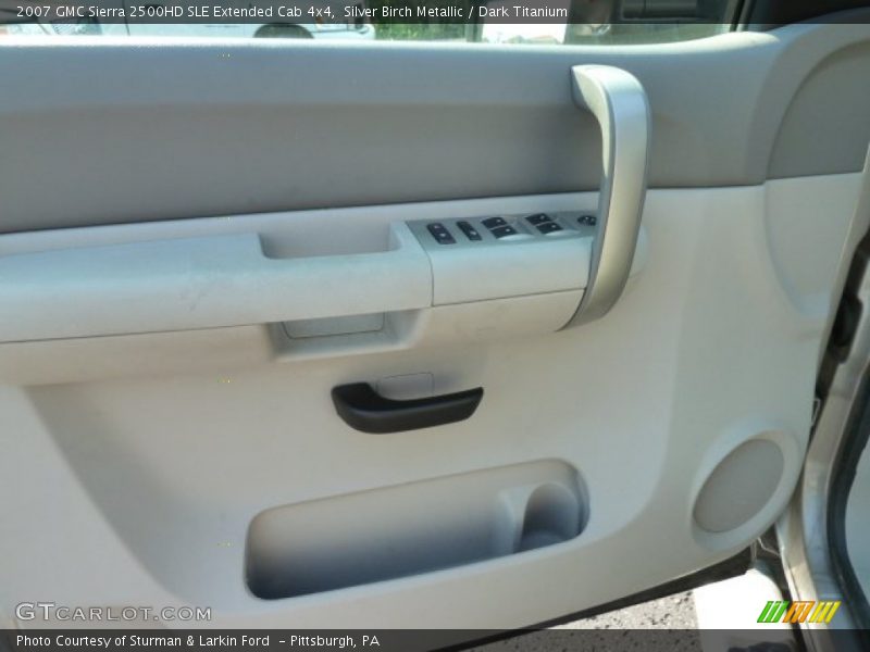 Silver Birch Metallic / Dark Titanium 2007 GMC Sierra 2500HD SLE Extended Cab 4x4