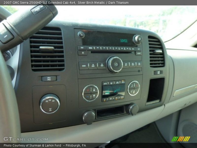 Silver Birch Metallic / Dark Titanium 2007 GMC Sierra 2500HD SLE Extended Cab 4x4