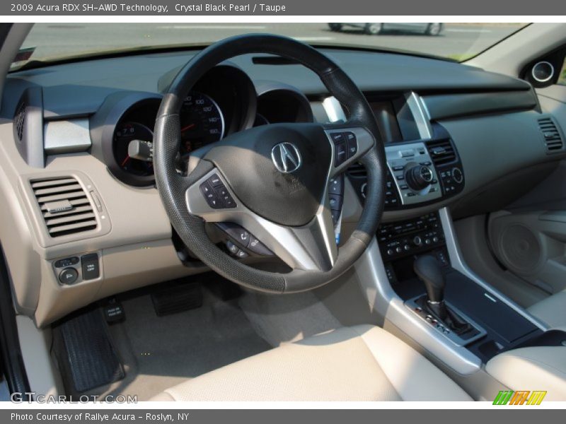 Crystal Black Pearl / Taupe 2009 Acura RDX SH-AWD Technology