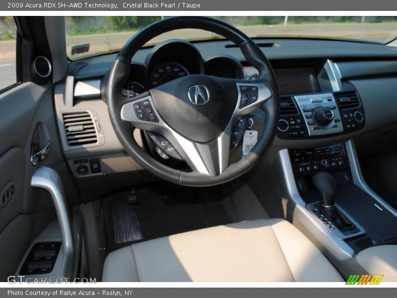 Crystal Black Pearl / Taupe 2009 Acura RDX SH-AWD Technology
