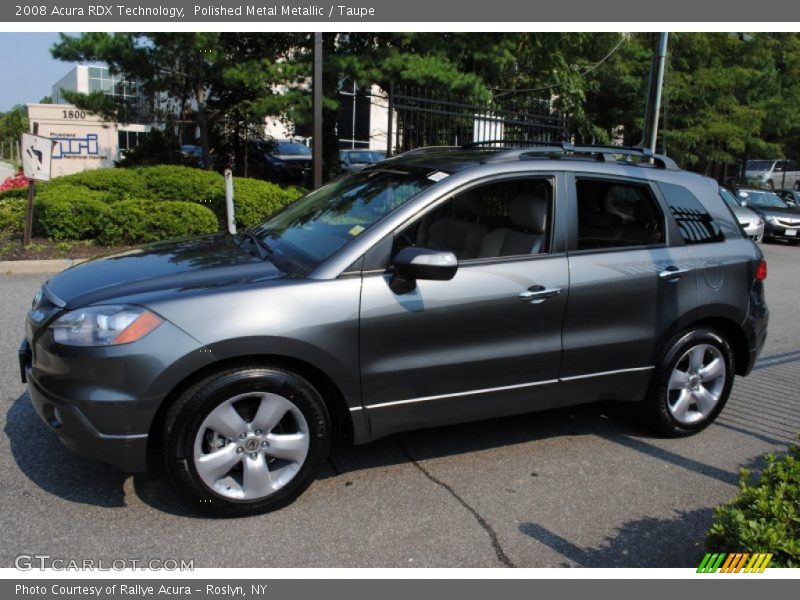 Polished Metal Metallic / Taupe 2008 Acura RDX Technology