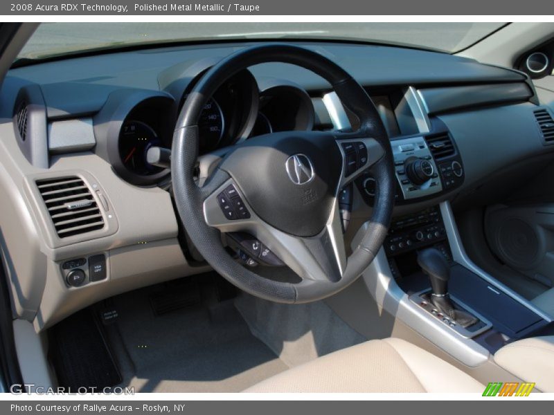 Polished Metal Metallic / Taupe 2008 Acura RDX Technology