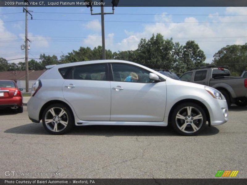 Liquid Platinum Metallic / Ebony 2009 Pontiac Vibe GT