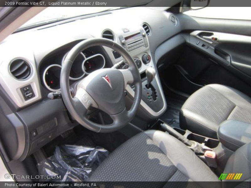 Dashboard of 2009 Vibe GT