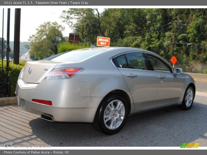 Paladium Silver Pearl / Taupe Gray 2011 Acura TL 3.5