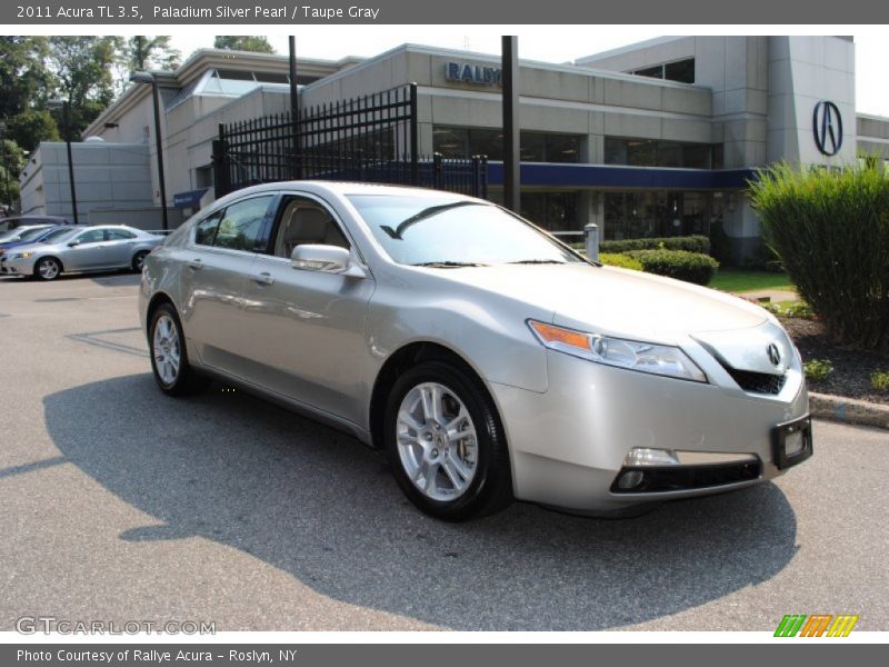Paladium Silver Pearl / Taupe Gray 2011 Acura TL 3.5