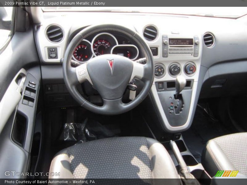 Dashboard of 2009 Vibe GT