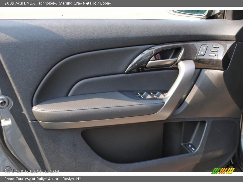 Sterling Gray Metallic / Ebony 2009 Acura MDX Technology