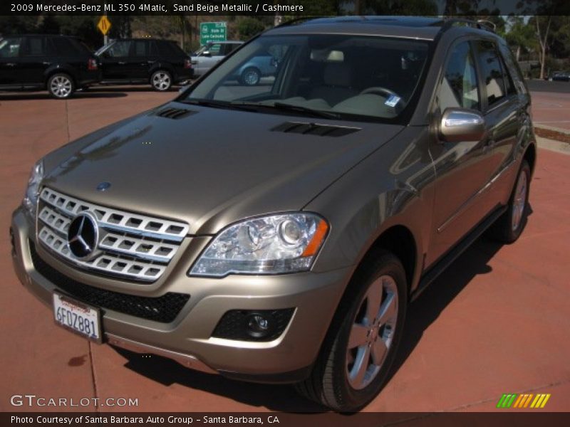 Sand Beige Metallic / Cashmere 2009 Mercedes-Benz ML 350 4Matic