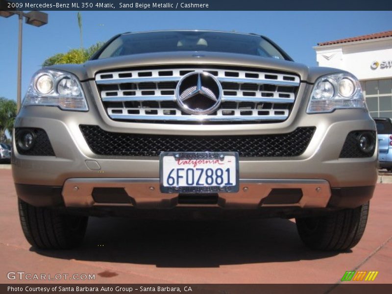 Sand Beige Metallic / Cashmere 2009 Mercedes-Benz ML 350 4Matic