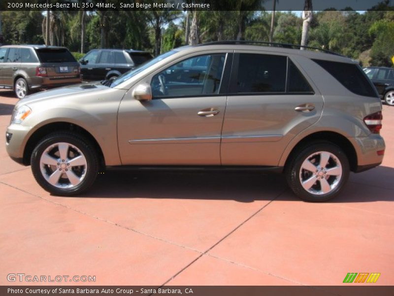 Sand Beige Metallic / Cashmere 2009 Mercedes-Benz ML 350 4Matic