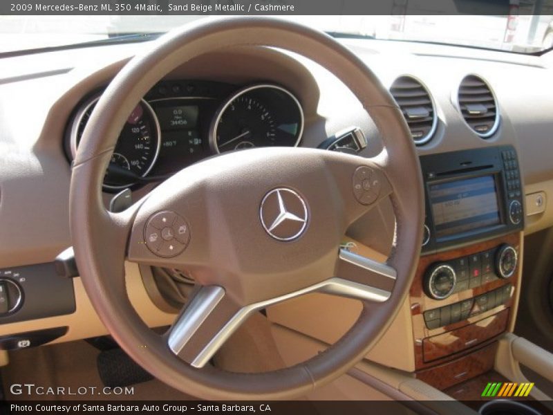 Sand Beige Metallic / Cashmere 2009 Mercedes-Benz ML 350 4Matic
