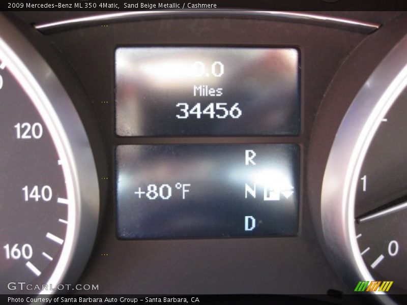 Sand Beige Metallic / Cashmere 2009 Mercedes-Benz ML 350 4Matic